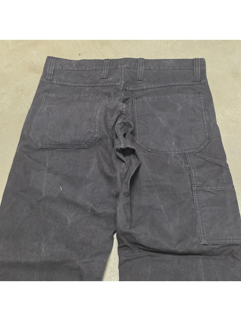 Madewell Pants Relaxed Straight Mens Size 30x30 Black Double Knee Carpenter